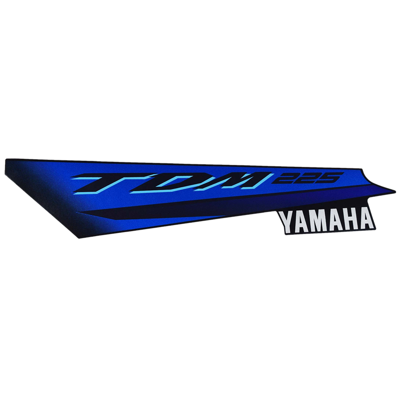 Adesivo da Tampa Lateral Esquerda TDM 225 2005 Azul Original Yamaha